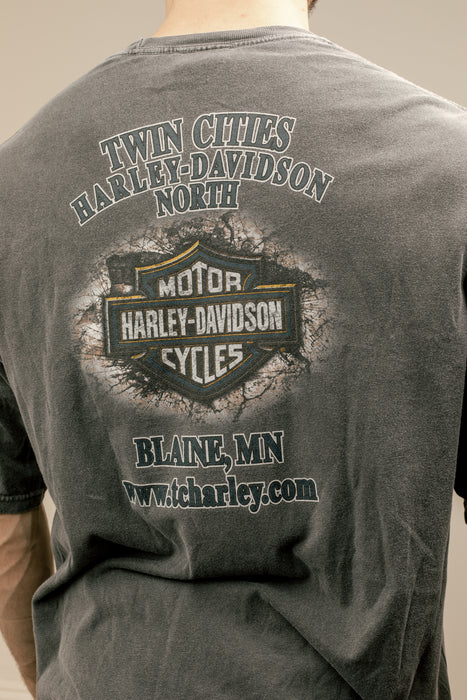 HARLEY DAVIDSON Twin Cities Wash Black Tee