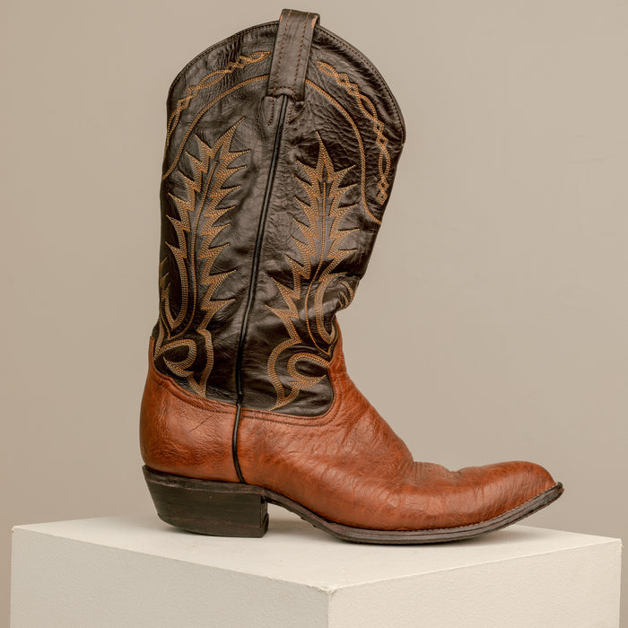 Tony Lama Leather Cowboy Boots 9W