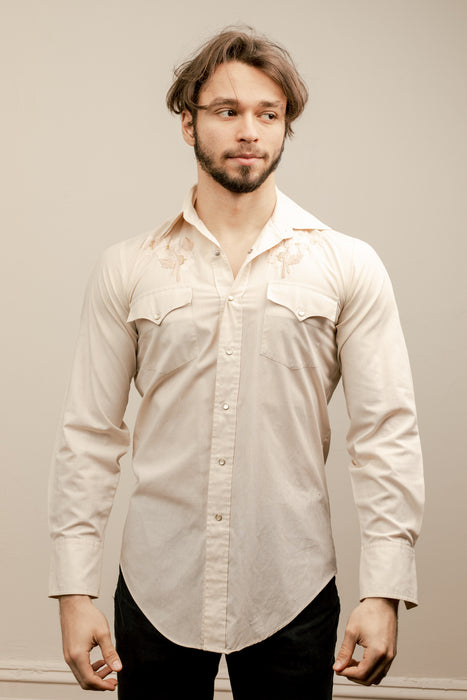 Original Vintage Western Shirt with Embroidery
