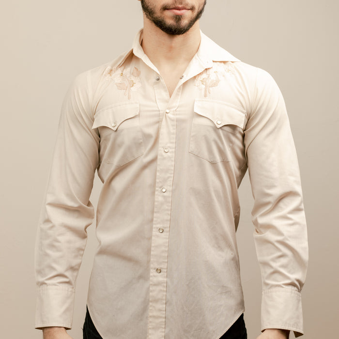 Original Vintage Western Shirt with Embroidery