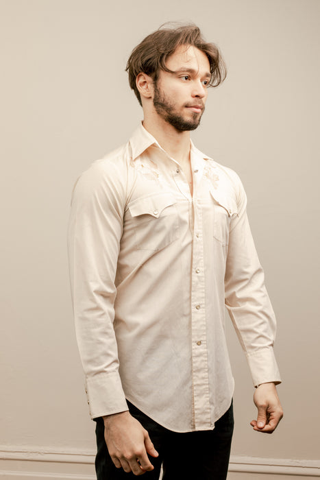 Original Vintage Western Shirt with Embroidery