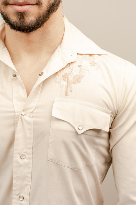 Original Vintage Western Shirt with Embroidery